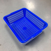 Thickened Rectangular Plastic Drain Basket for Kitchen, BBQ, and Storage