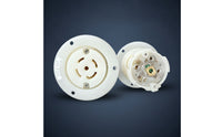 120/208V NEMA L21-30 Receptacle Heavy-Duty Locking Receptacle with Screw Terminals UL Listed Locking Outlet 3-Phase for Electricians, Contractors, Power Distribution Boxes, Generators, Stage Lighting