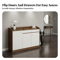 Narrow Shoe Storage Cabinet Space Saving Shoe Storage Cabinet Large Capacity Household Furniture for Families, Homeowners, Entryway, Corridor, Mudroom