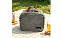 Insulated Meal Carrier Reusable Meal Carrier with Pockets Soft for Office Workers, Students, Work, Picnic