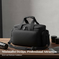 Padded Crossbody Camera Bag Long-Lasting Construction Padded Camera Bag Multi-Pocket Design Multiple Pockets for Travelers