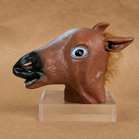 Horse Head Costume Headpiece Black Muzzle Full-Horse Head Headpiece Pointed Ears