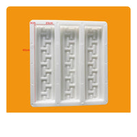 Paving Mold with Raised Pattern Pattern Antique-Style Concrete Floor Tile Mold Rectangular Geometric for Homeowners, Patios