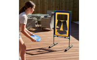 Freestanding Water-Play Target Game Rack Versatile Target Game with Net Outdoor Active for Backyard