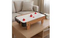 Stress Relief Tabletop Air Hockey Set Easy to Keep Mini Air Hockey Table Child Friendly Even Playing Surface for Party