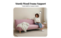 Folding Sleeper Sofa Multi-Functional Folding Wooden Frame Sleeper Space-Saving reconfigureable Couch for Apartment Dwellers, Guests, Bedroom, Home Office