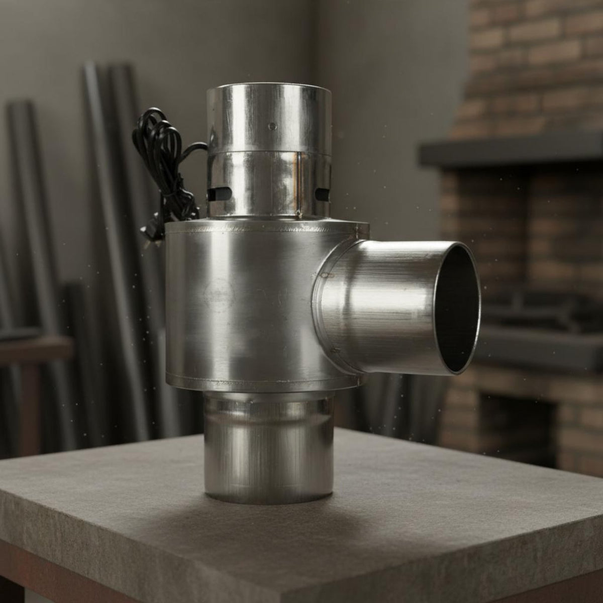 Wood Stove Exhaust Fan, Copper Motor, Easy Install, Heating