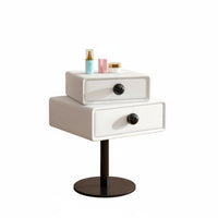 Modern & fashion nimbusShaped Cabinet Minimalist Design Bedside Table Single Drawer Storage Nightstand Curved Edges for Young Adults, Apartment Dwellers, Homeowners, kid's Room, Small areas, Nursery