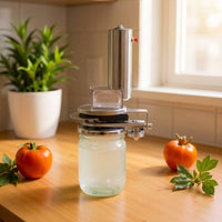 Jar Sealing Machine Electric Jar Sealer Can Sealer Compact for Home Canners, Kitchen Prep