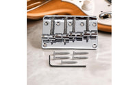 4-String Bass Bridge Adjustable Bass Guitar Bridge Tuning Stability Hardware for Bassists