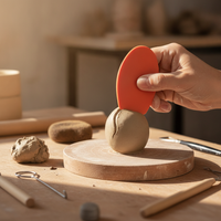 Oval Silicone Clay Sculpting Tools for Pottery and Art