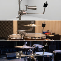 Adjustable Drum Clamp with Rod Professional Drum Hardware Clamp Long-Lasting Cymbal Extension Arm Mount Heavy-Duty for Percussionists