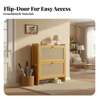 Narrow Shoe Rack Cabinet Space-Saving Tip-out Footwear Storage Unit Sturdy and Sturdy for Apartment Dwellers, Homeowners, Hallway, Living Room