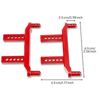 2 Pieces Metal RC Car Body Pillar Lightweight Aluminum Body Post Set Chassis Upgrade Component for Bashing
