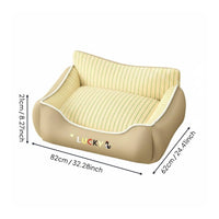 Pet Sofa High-Spring-Back Filling Cat Couch Deep rest Bolster Pet Bed for Small Dogs, Kittens