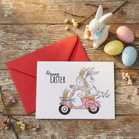 Easter Greeting Card with Envelope Happy Easter Card for Children, Friends, Holiday Greetings, Spring Season