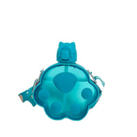 Cat Paw Water Bottle Sip & Go Bottle with Straw and Strap Reusable