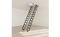 Retractable Attic Ladder Space-Saving Attic Ladder with Anti-Slip Steps Heavy-Duty Foldable Loft Steps for Homeowners, Mezzanine