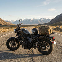 Black Finish Rear Luggage Rack Sturdy Motorcycle Rear Rack Heavy-Duty Slimline for Motorcyclists, Commuters, Commuting