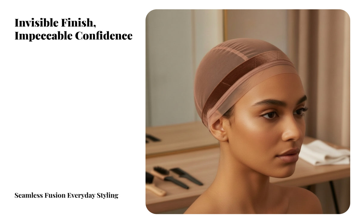 Breathable Mesh Hairpiece Cap With | Secure Non-Slip Fit, hairpiece Cap with Adjustable Straps, for Daily Wear