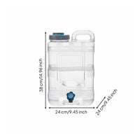 Sturdy Portable Water Container with Spigot Leak-Proof Car Water Storage Container Food Grade Material for Campers, Drivers, Road Trips