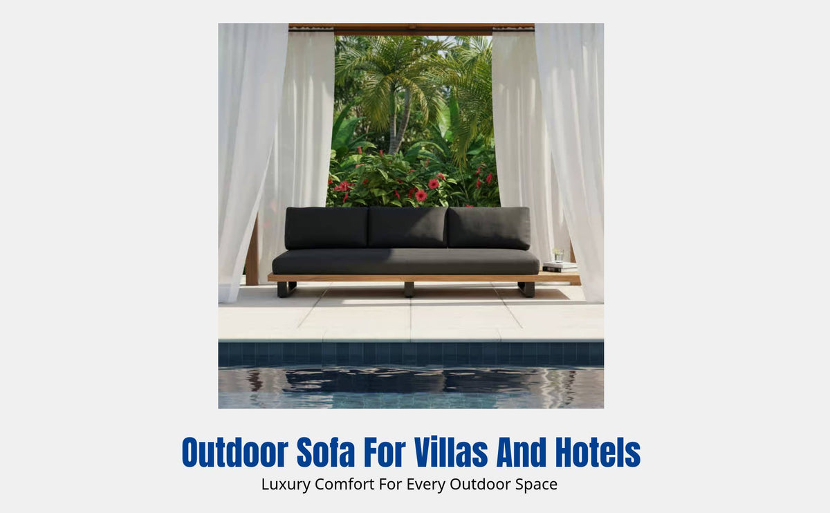 Outdoor Sofa, Waterproof Sun-Resistant Patio Couch, Designer Villa Terrace Furniture