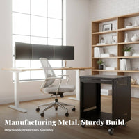 12U Unobstructed Frame Rolling Rack Conventional 19unit Mount Network Cabinet sturdyDuty Apparatus Storage for Audio Professionals, Musicians
