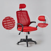 Office Chair with Adjustable Headrest Comfortable Ergonomic Office Chair High-Back Furniture for Students, Study Room