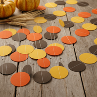 Thanksgiving Harvest Theme Orange Turkey Party Decor Garland