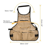Gardening Tool Apron Waterproof Gardening Apron Oxford Cloth for Garage, Workers