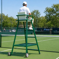 Tennis Umpire Chair with Wheels Elevated Tennis Umpire Chair Portable Sturdy for Umpires, Tournaments