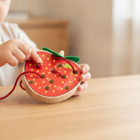Strawberry Threading Toy Colorful Strawberry Lacing Board Travel-Friendly