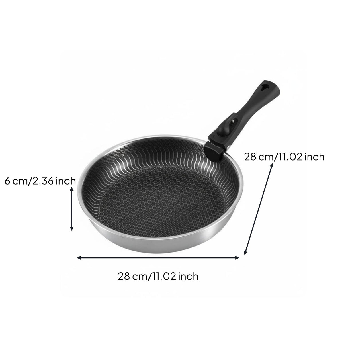 Fast & Even Heating Camping Cookware Set Storage Bag Included Outdoor Cookware with Detachable Handle Multi-Functional for Campers, Hiking