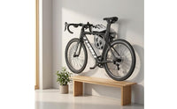 Black or Beige Wall-Mounted Two-Wheeler Rack 30 Kg Load Wall Mount Bike Rack Mounting Hardware Safeguard Pads