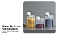 Moisture-Proof Rice Storage Container Dustproof Airtight Grain Container Safe for Countertop