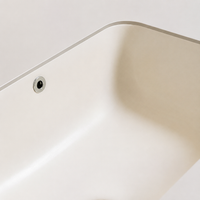 Recessed Washbasin For Hotels & Commercial Spaces Cream Ceramic Washbasin Classic Design