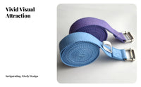 Deepens Stretches Stretching Strap Skin-Friendly Non-Elastic Cotton Strap Long-Lasting for Beginners, Athletes, Home, Pilates, Workout