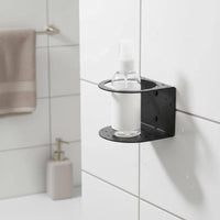 Wall Mount Spray Bottle Rack Screwless Installation Shampoo Bottle Holder Spray Can Holder Easy to Install for Bathroom, Garage
