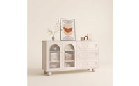 Storage Cabinet with Drawers Modern Cabinet with Drawers Sleek Drawer Chest for Living Room, Kitchen