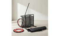 Volleyball Setter Target with Hoop Adjustable Height for Gym, Backyard, Coaches