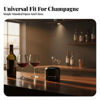 Rotating Bottle Stopper Preserves Freshness Vacuum Vino Stopper Airtight Seal Bar Accessory for Bartenders, Gift Recipients, Restaurants, Kitchen