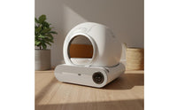 Extra Large Capacity Smart Self-Cleaning Litter Box Safety Sensors App-Controlled Litter Box Easy to Clean for Travel