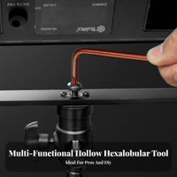 9 Pieces 90-Degree Angle D Hexalobular Key Set High Hardness Hexalobular Wrench Set Heat Treated Hand Tool for Mechanics, Professionals, Workshop