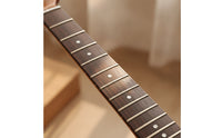 Electric Guitar Neck with Rosewood Fingerboard Adjustable Electric Guitar Neck Instrument Part 6-String Natural Wood Finish