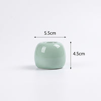 Vase for Flowers with Fruit-Shaped Ceramic Design for Home Decor, Miniature Flower for Living Room and Plant Lovers