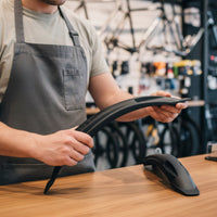 2 Pieces Bend-Resistant Front and Rear Fenders Widened Curved Bike Mudguards Tough Fenders with Mounting Tabs Sturdy for Commuters, Commuting, Casual Riding