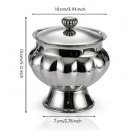 Serving Bowl with Lid Elegant Pedestal Serving Bowl Compact Dessert Server for Dining Table
