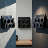 Wall-Mounted Storage Rack Easy to Install Bike Tool Holder Wall Rack with Mounting Brackets Space-Saving Bike Hanger Compact
