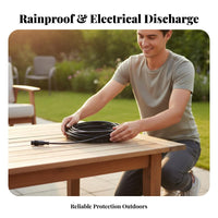 Solar Light Extension Cable Electrical Discharge Protection Solar Light Extension Cord Weather Resistant 5 Meter Connection Wire