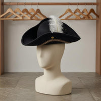 Flannel Pirate Hat Lace Trim Headwear Soft